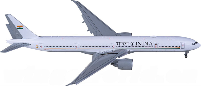 JC Wings Government of India Boeing 777-300ER VT-ALV Flaps Down 1:400 Diecast Model view 1
