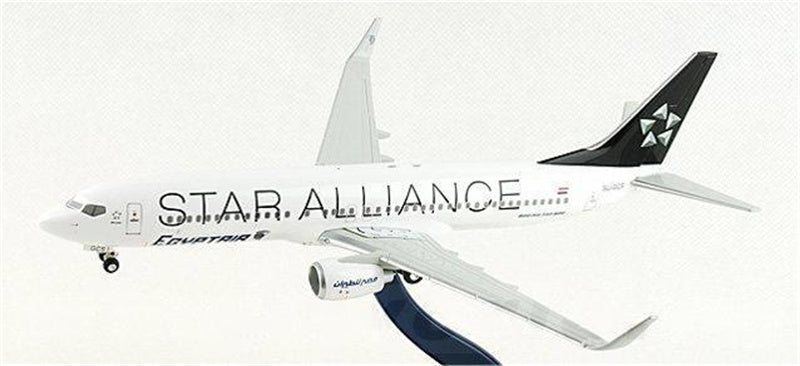 Aero Le Plane 1:200 EgyptAir Boeing 737-800 SU-GCS Star Alliance Diecast Model view 1