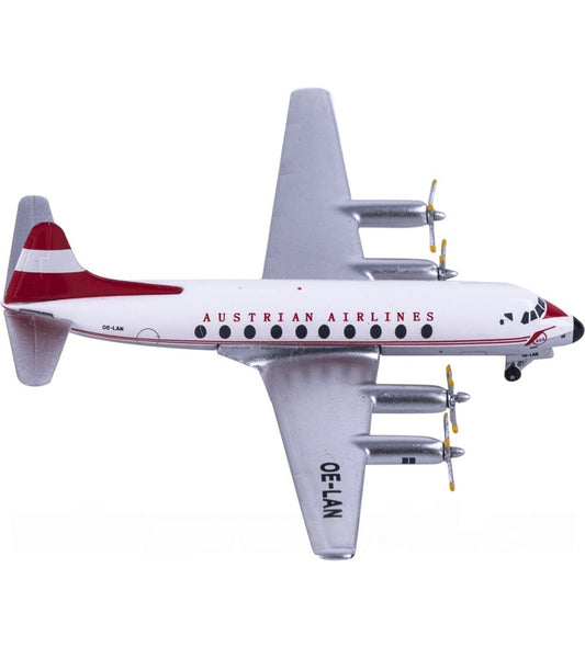 Aeroclassics 1:400 Austrian Airlines Vickers Viscount 700 OE-LAN  DIECAST Model