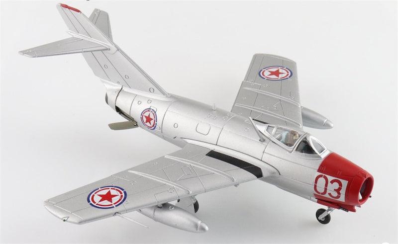 HOBBY MASTER MIG-15bis Red 03 Chinese People's Volunteers Air Force 1950s 1:72 Aircraft Pre-built Model