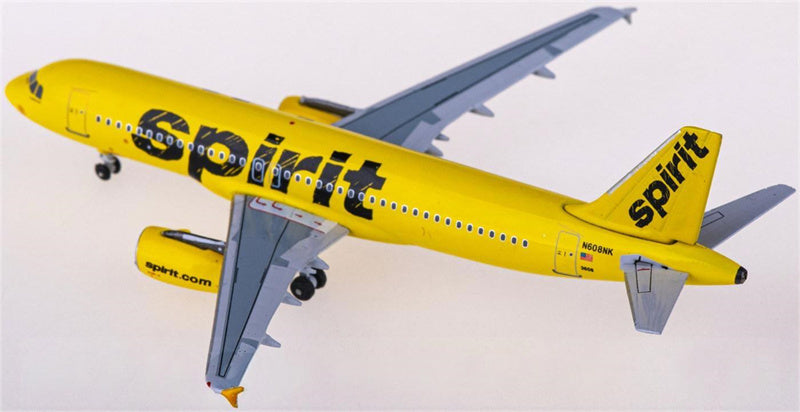 AeroClassics Spirit Airlines Airbus A320 N608NK 1:400 Airplan Diecast Model view 2