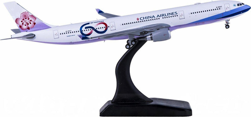 JC Wings China Airlines Airbus A330-300 B-18317 60th 1:400 Diecast Model view 3