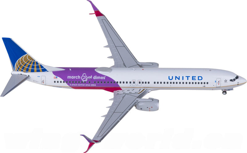 NG Models United Airlines Boeing 737-900ER N66848 1:400 Diecast Model view 4