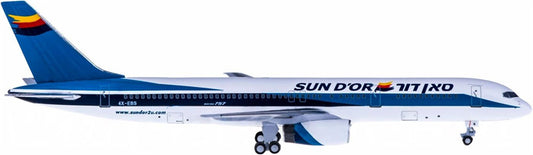 AeroClassics Sun d'Or International Airlines Boeing 757-200 4X-EBS 1:400 Diecast Model view 1