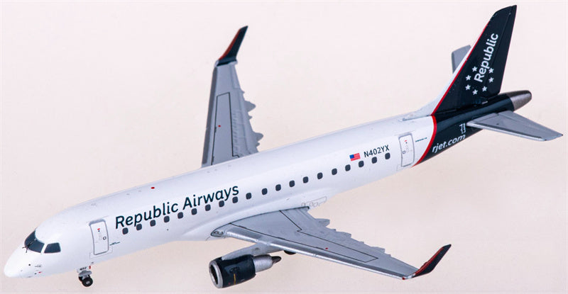 Geminijets Republic Airline for Embraer ERJ-175LR N402YX 1:400 Airplane Pre-built  Airliner Model Display
