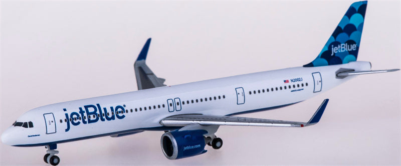 Herpa JetBlue Airbus A321neo N2002J 1:500 Diecast Model view 2