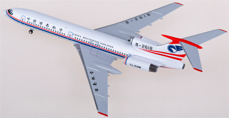 NG Models China Southwest Airlines Tupolev TU-154M B-2618 1:400 Diecast Model view 4