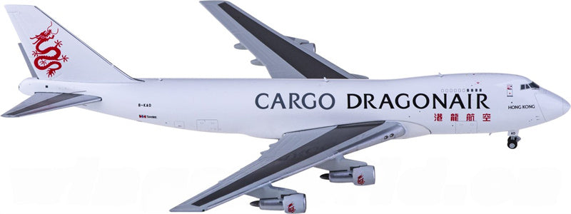 JC Wings Dragonair Cargo Boeing 747-200F B-KAD 1:400 Diecast Model view 2