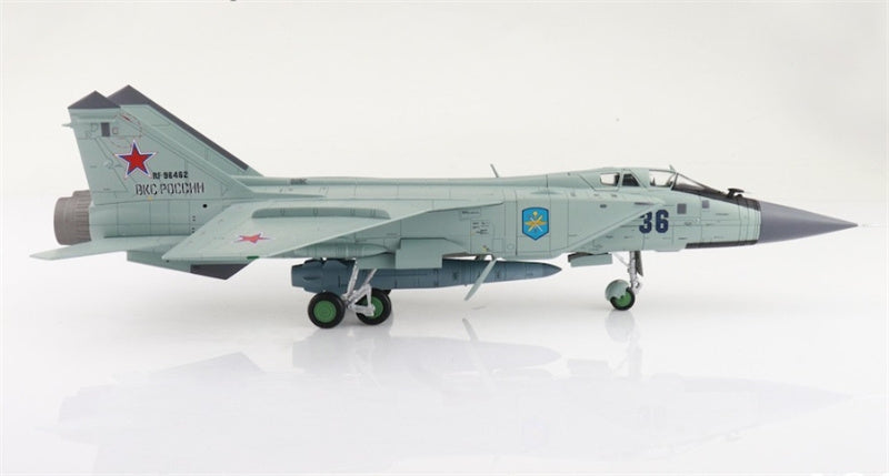 Hobby Master MIG-31K Foxhound D Bort 36 Russian Long Range Aviation Command Russian Air Force with KH-47 missile 1:72 Airplane Pre-built Model