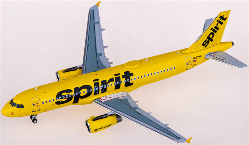 NG Models Spirit Airlines Airbus A320 N697NK 1:400 Diecast Model view 1