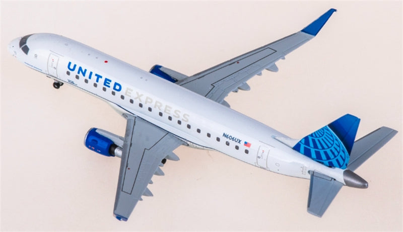 Geminijets United Airlines for Embraer ERJ-175 N606UX 1:400 Aircraft Pre-built  Airliner Model Display