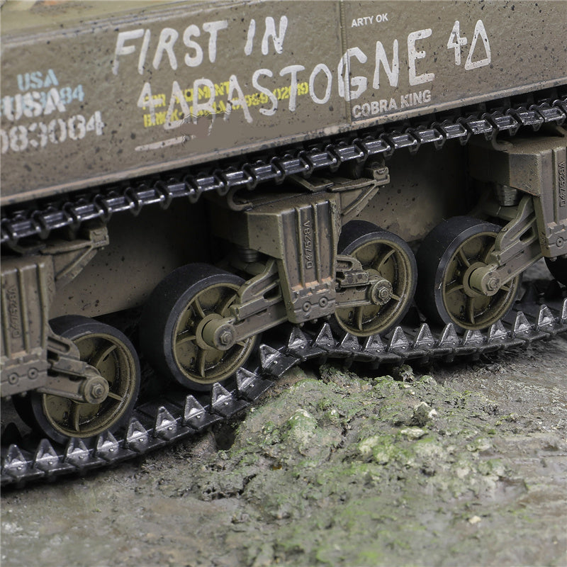 Metal Proud US medium tank Sherman M4A3E2 (75) Jumbo Cobra King 1:32 Tank Pre-built Model
