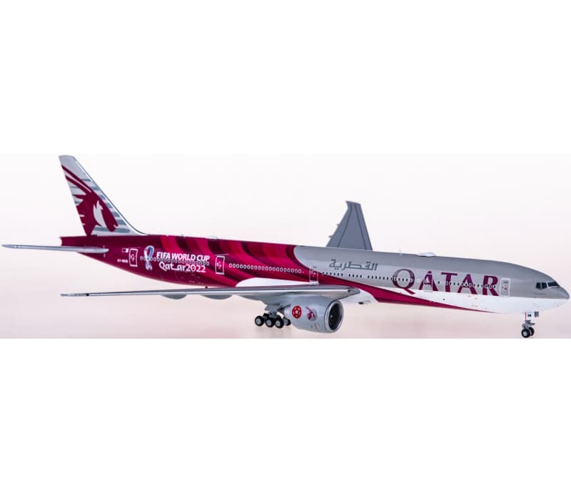 JC Wings Qatar Boeing 777-300ER A7-BEB 1:400 Aircraft Pre-built  Airliner Model Display