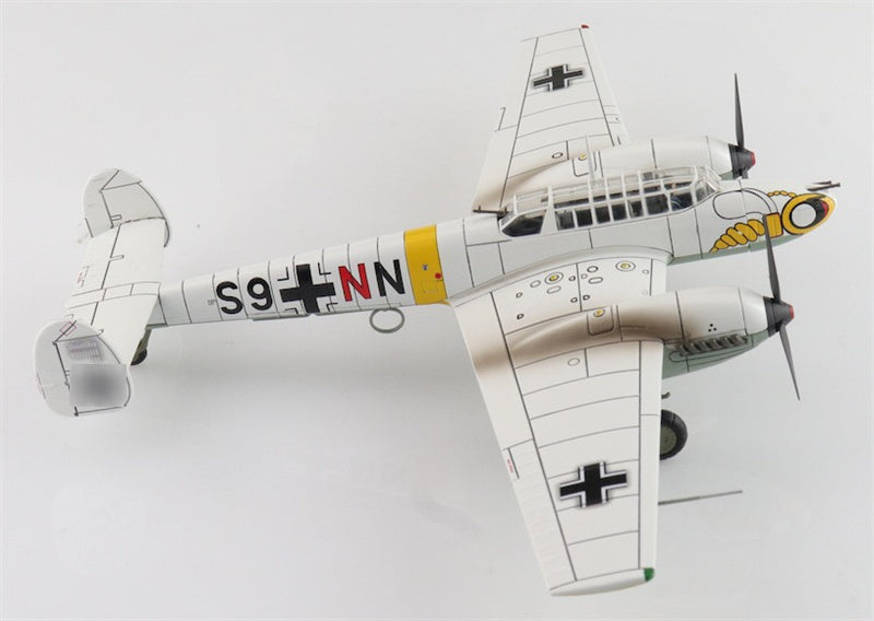 HOBBY MASTER Bf110E Messerschmitt Luftwaffe, S9+NN 5./ZG 1 Soviet Union 1942 1:72 Aircraft Pre-built Model