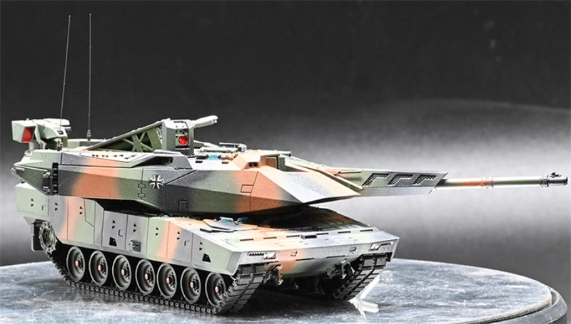 3R German KF51 main battle w/ cruise missiles tricolor coating 1:72 Tank Pre-built Model