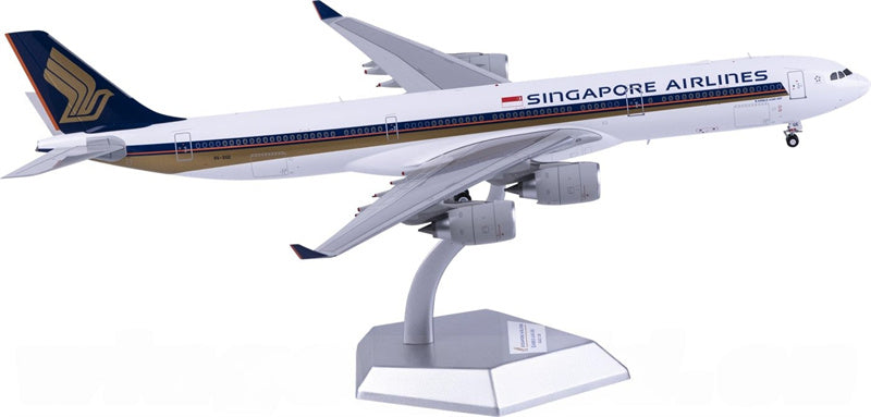 SQ Wings Singapore Airlines Airbus A340-500 9V-SGE 1:200 Diecast Model view 1