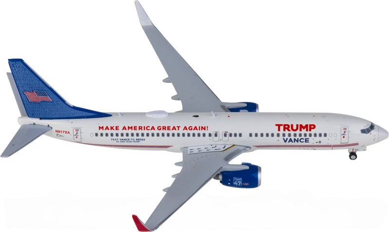 Geminijets Trump Vance Boeing 737-800W N917XA 1:400 Diecast Model view 4