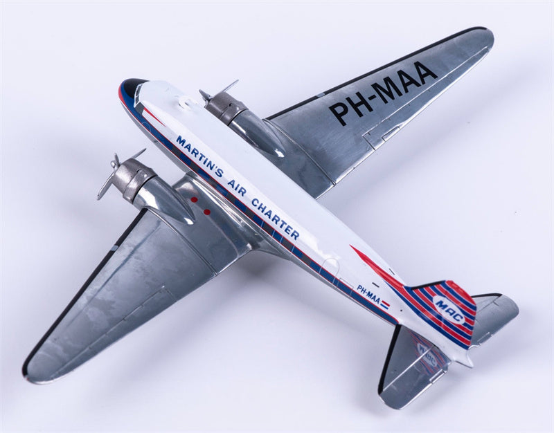 Herpa 1:200 Martin's Air Charter McDonnell Douglas DC-3 PH-MAA  Diecast Model