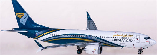 JC Wings Oman Air Boeing 737 MAX 8 A4O-ME 1:400 Diecast Model view 1