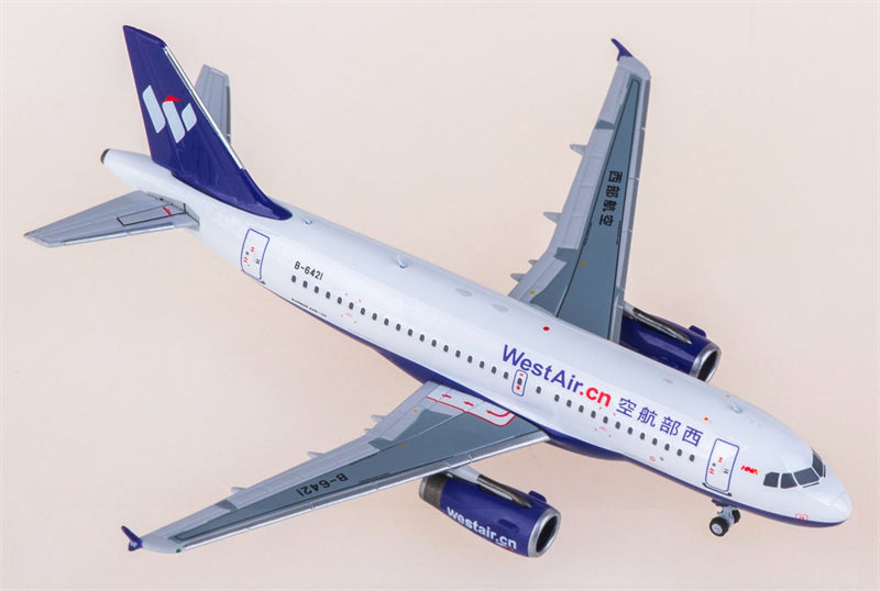 NG Models West Air Airbus A319 B-6421 1:400 Diecast Model view 1