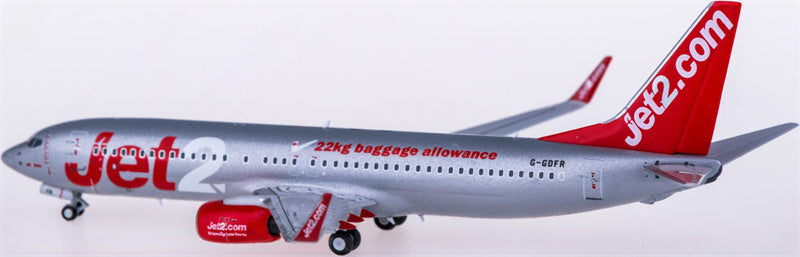 NG Models Jet2 for Boeing 737-800 G-GDFR 1:400 Airplane Pre-built  Airliner Model Display