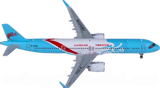 JC Wings Loong Air for Airbus A321neo B-323U 1:400 Airplane Pre-built  Airliner Model Display