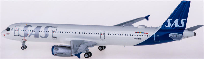 NG Models SAS for Airbus A321 OY-KBH 1:400 Airplane Pre-built  Airliner Model Display