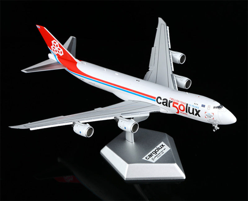 Hxmodels Cargolux Boeing 747-8F LX-VCC Flaps Down 1:400 Aircraft Model