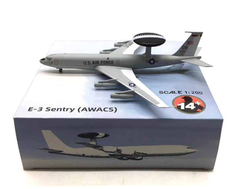 FLOZ US Air Force Boeing E-3 Watchtower Warning Aircraft 1:200 Aircraft Pre-built Model