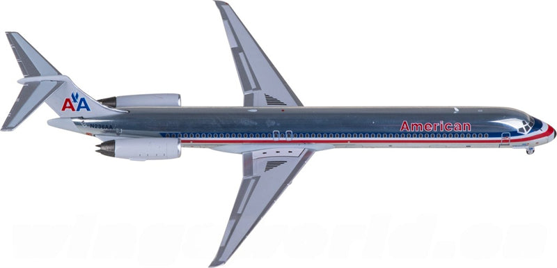 NG Models American Airlines McDonnell Douglas MD-82 N236AA 1:400 Diecast Model view 4