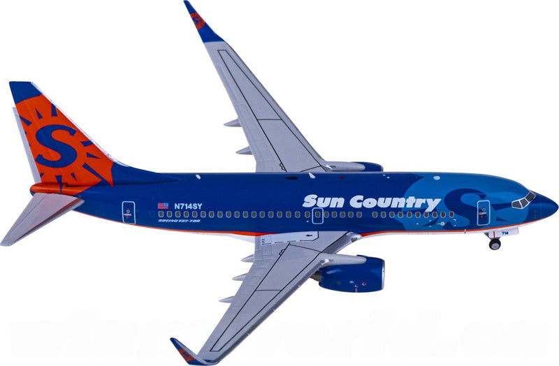 NG models Sun Country Airlines Boeing 737-700 N714SY 1:400 Diecast Model view 2