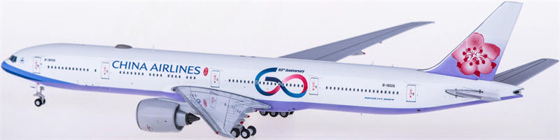 JC Wings China Airlines Boeing 777-300ER B-18006 60th Anniversary 1:400 Diecast Model view 3