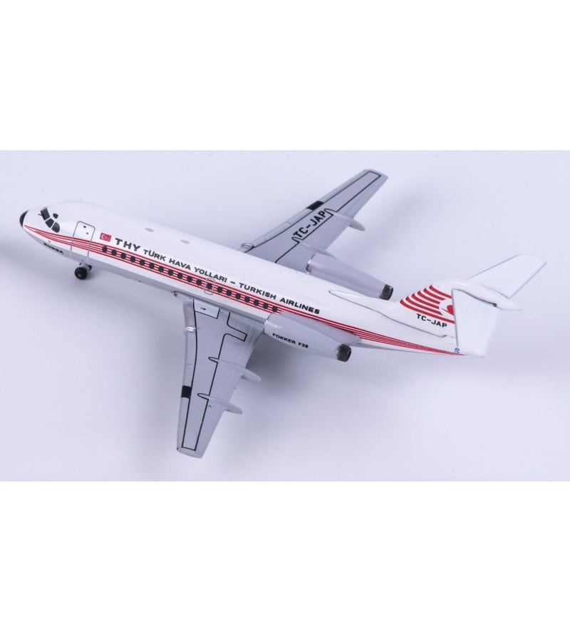Aeroclassics 1:400 Turkish Airlines Fokker F28 TC-JAP  DIECAST Model