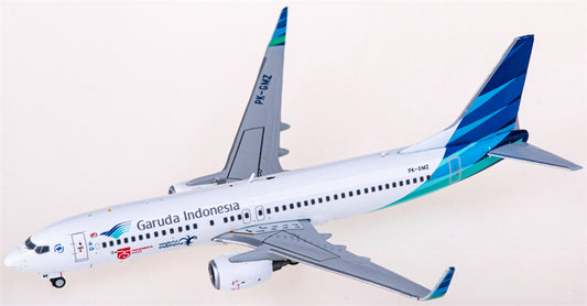 JC Wings Garuda Indonesia Boeing 737-800 PK-GMZ 1:400 Diecast Model view 1