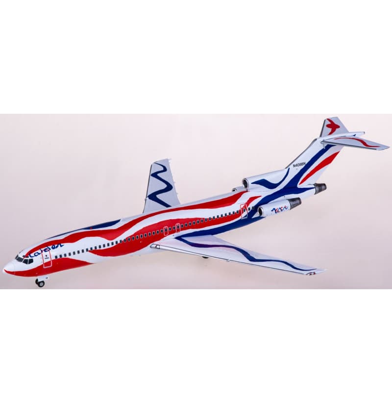 Geminijets Braniff Boeing 727-200 N408BN 1:200 Aircraft Pre-built  Airliner Model Display