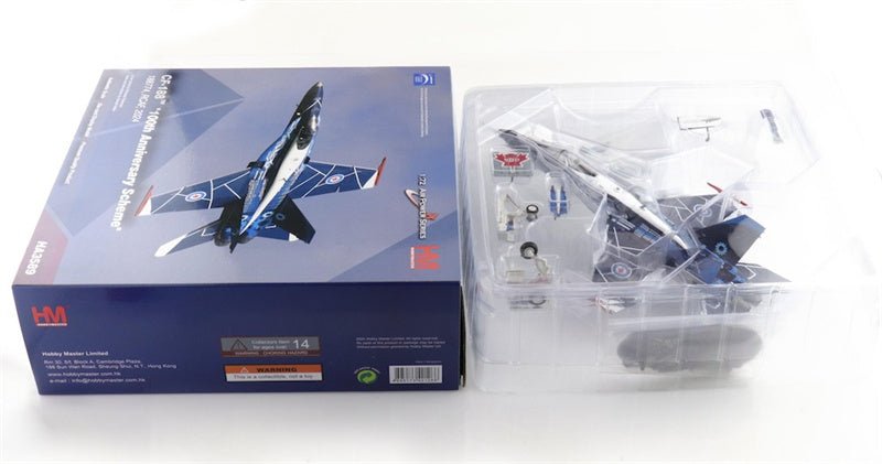 HOBBY MASTER CF-188 Hornet 100th Anniversary Scheme 188774 RCAF 2024 Canadian Armed Forces 1:72 Aircraft Pre-built Model