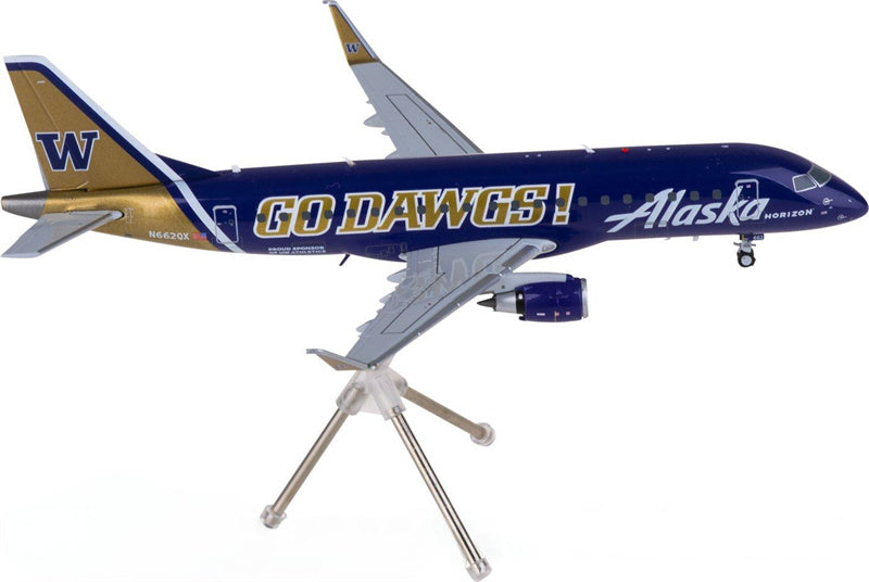 Geminijets Alaska Airlines Embraer ERJ-175LR N662QX 1:200 Aircraft Pre-built  Airliner Model Display