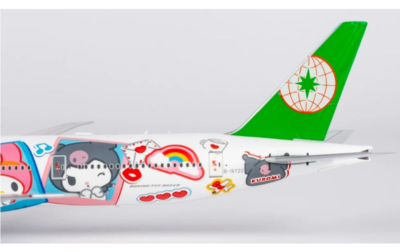 NG Models 1:400 EVA Air B777-300ER B-16722 Regular version DIECAST Model