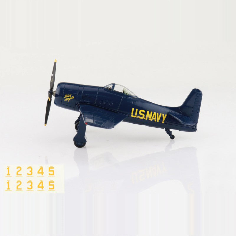 SkyMax US Navy F8F-1B Blue Angels 1:72 Model 1946  with decals for 1 to 5 airplanes