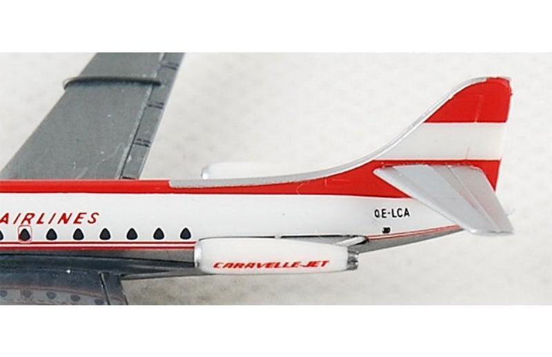 Herpa Austrian Airlines Sud Aviation SE 210 Caravelle OE-LCA 1:500 Aircraft Pre-built  Airliner Model Display