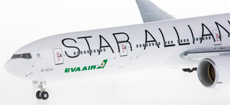 Hogan EVA Air Boeing 777-300ER B-16701 Star Alliance 1:200 ABS Model view 4