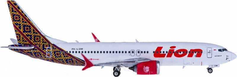 Phoenix Lion Air Boeing 737 MAX 8 PK-LQM 1:400 Diecast Model view 2
