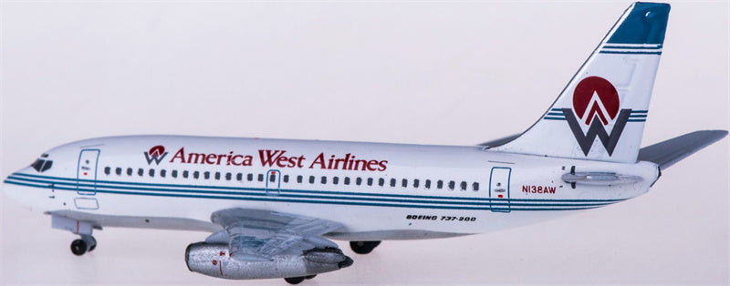 AeroClassics America West Airlines Boeing 737-200 N138AW 1:400 Diecast Model view 1