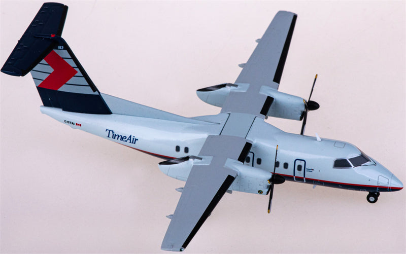 JC Wings Time Air for Bombardier for Dash 8-Q100 C-GTAI 1:200 Airplane Pre-built Airliner Model Display