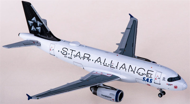 NG Models SAS for Airbus A319 OY-KBR Star Alliance 1:400 Airplane Pre-built  Airliner Model Display
