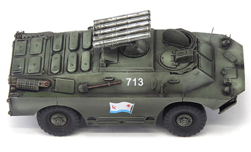 S-MODEL Russian BRDM-2 9P148 Marine 713 1:72 Tank Pre-built Model