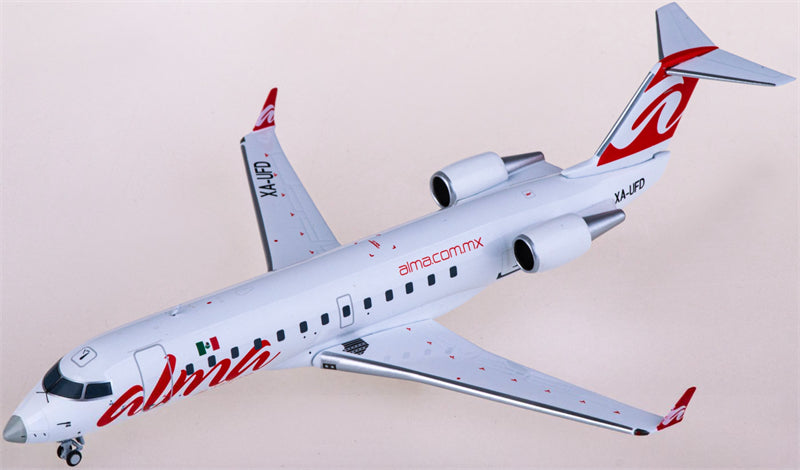 NG Models ALMA de Mexico for Bombardier CRJ200ER XA-UFD 1:200 Airplane Pre-built Airliner Model Display