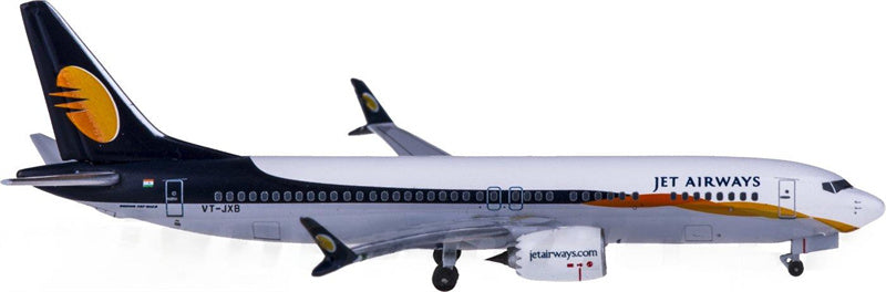 AeroClassics Jet Airways Boeing 737 MAX 8 VT-JXB 1:400 Diecast Model view 2