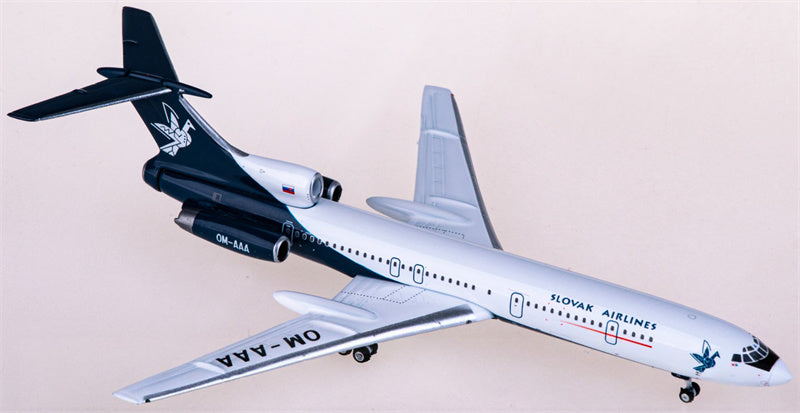 Phoenix Slovak Airlines for Tupolev TU-154M OM-AAA 1:400 Airplane Pre-built  Airliner Model Display