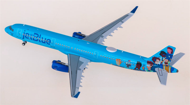 NGmodels JetBlue Airbus A321 N970JB 1:400 Diecast Model view 3
